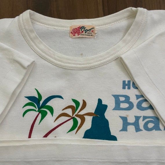 Vintage 60s Hotel Bali Hai T Shirt Liki Tiki Crew… - image 5