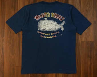 Vintage 70s Woody’s Wharf Newport Beach California T shirt JCPenney Towncraft Made in USA