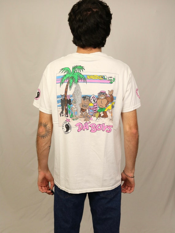 Vintage 90s T&C Surf Designs Hawaii T Shirt (M) D… - image 1