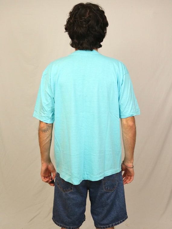 Vintage 80s Maui Hawaii T Shirt (XL) Light blue 1… - image 2