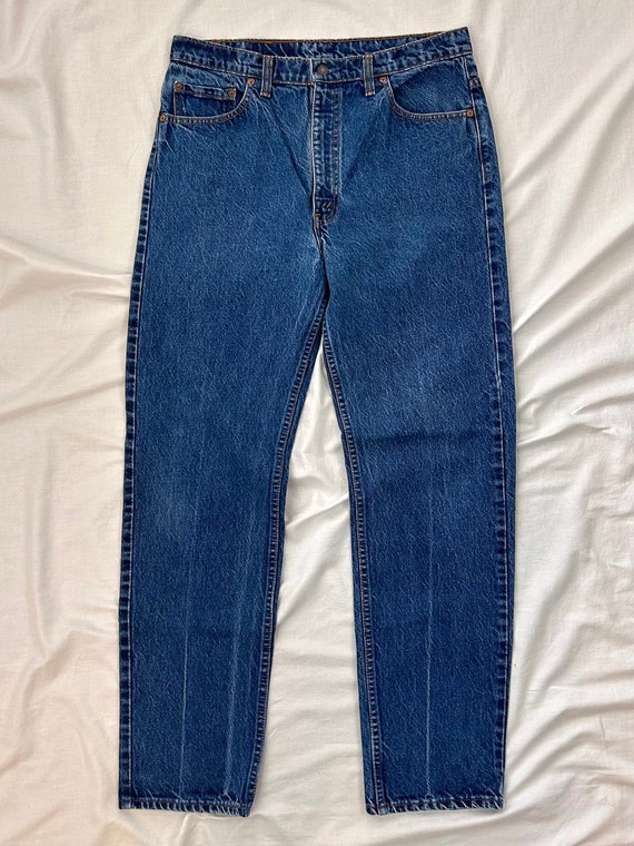 Vintage 90s Levi's 505 Jeans (33) Dark Denim Made in Canada
