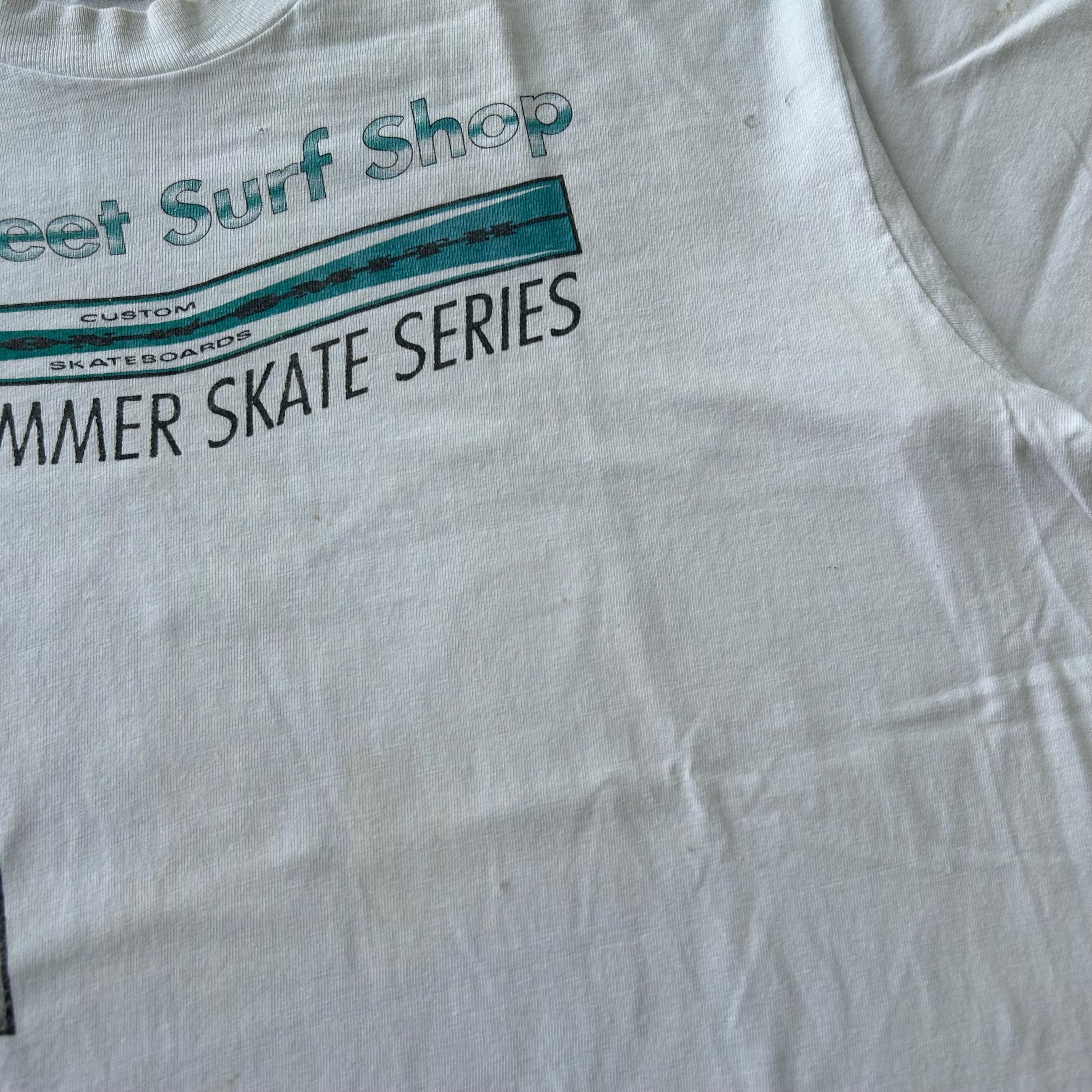Vintage 90s 17th Street Surf Shop Summer Skate Series T