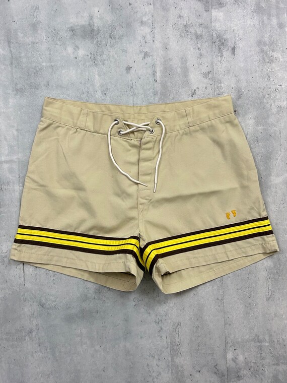 Vintage 70s Hang Ten Boardshorts (30) Tan brown ye