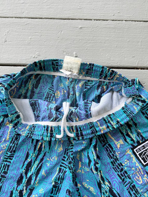 Vintage 90s T&C surf designs Hawaii board shorts … - image 3