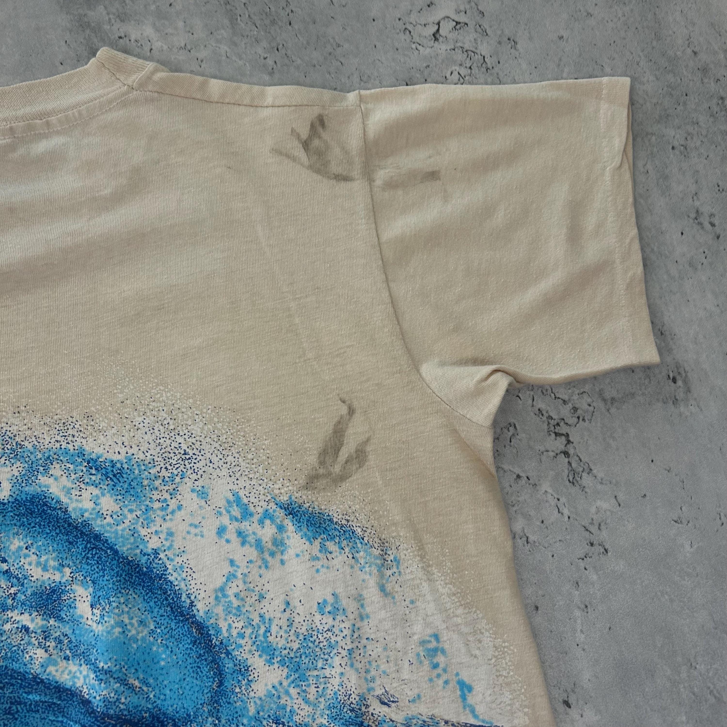 Vintage 70s Sunrise Surf Shop T Shirt (M) Tan Double Sided Vintage 70s Sunrise Surf Shop T Shirt (M) Tan Double Sided
