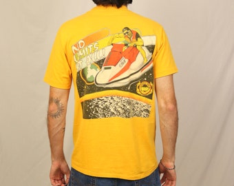 Vintage 80s Jet Ski Puerto Rico T Shirt (M) Yellow Sea Doo Made in USA