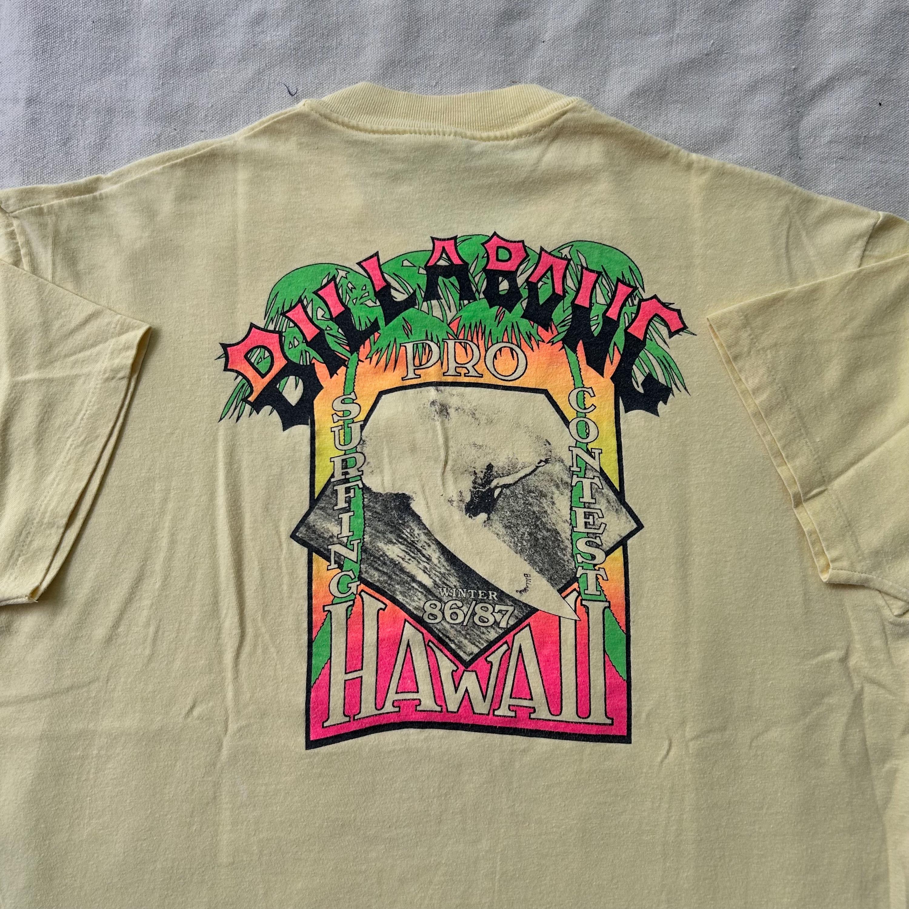 Vintage 80s Billabong Pro Hawaii Surf Contest T Shirt (XL) Winter 