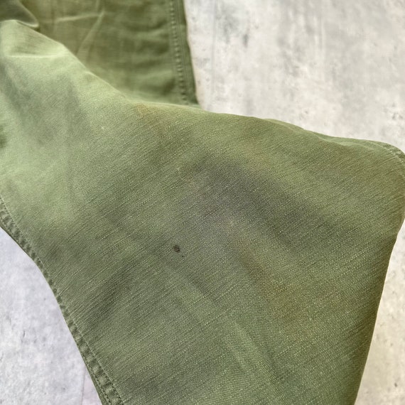 Vintage 60s Military OG-107 Pants (31x29) Green U… - image 6