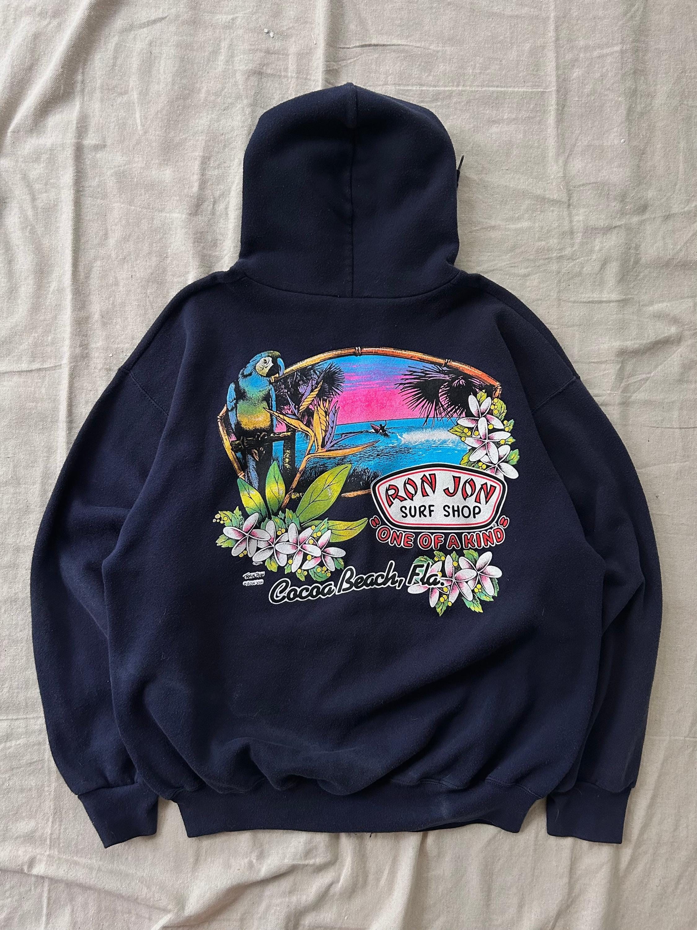 Vintage Ron Jon Hoodie Zip Surf Shop Sweatshirt | eBay