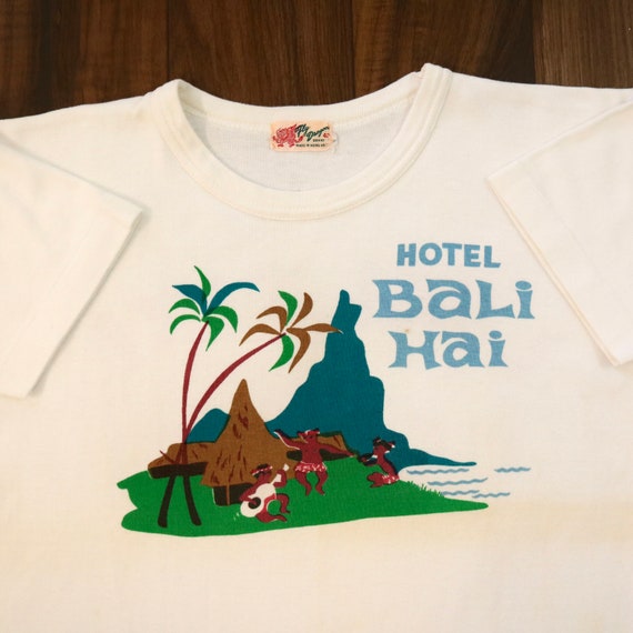 Vintage 60s Hotel Bali Hai T Shirt Liki Tiki Crew… - image 2