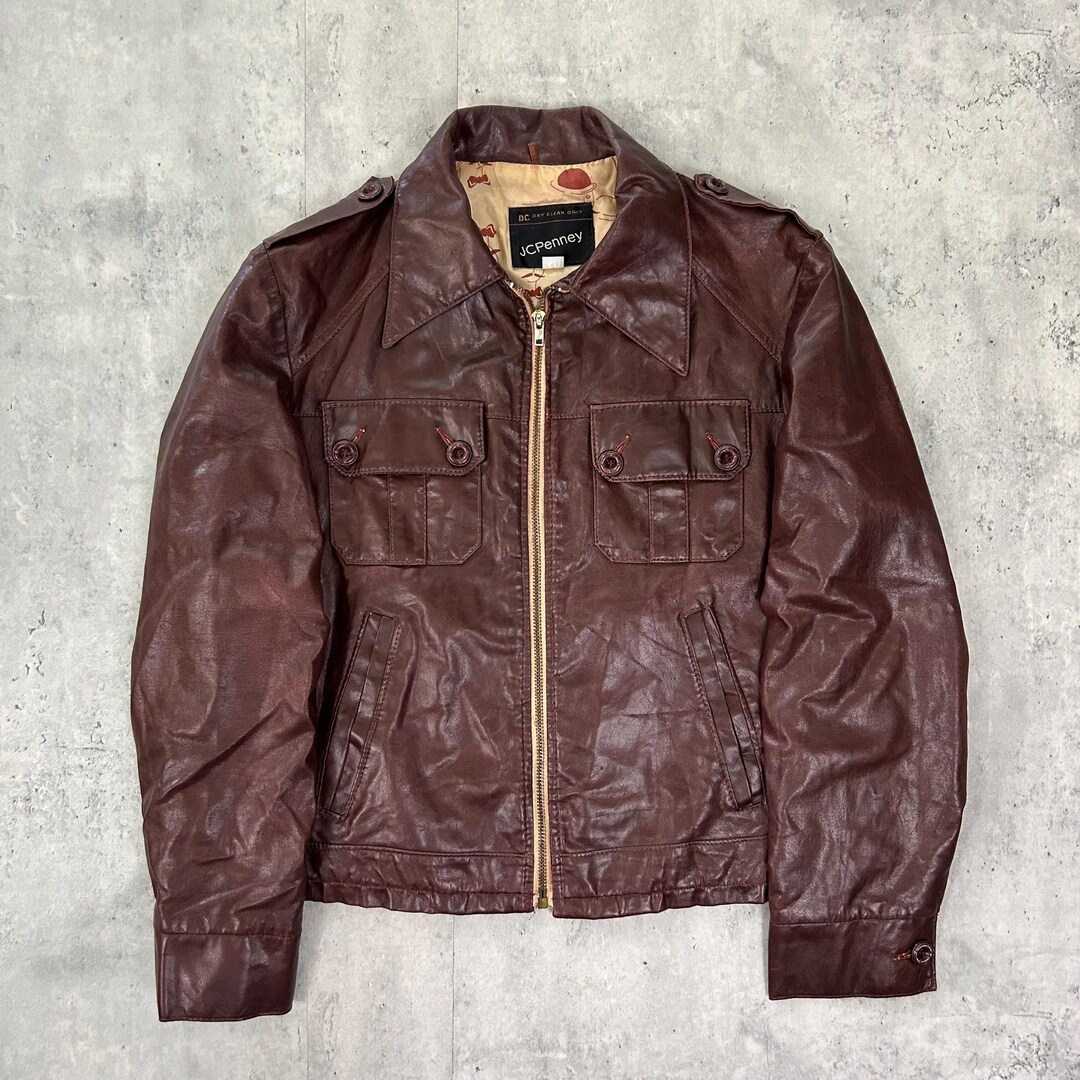 70-80's vintage opti zip leather jacket 70-80's vintage opti zip leather jacket