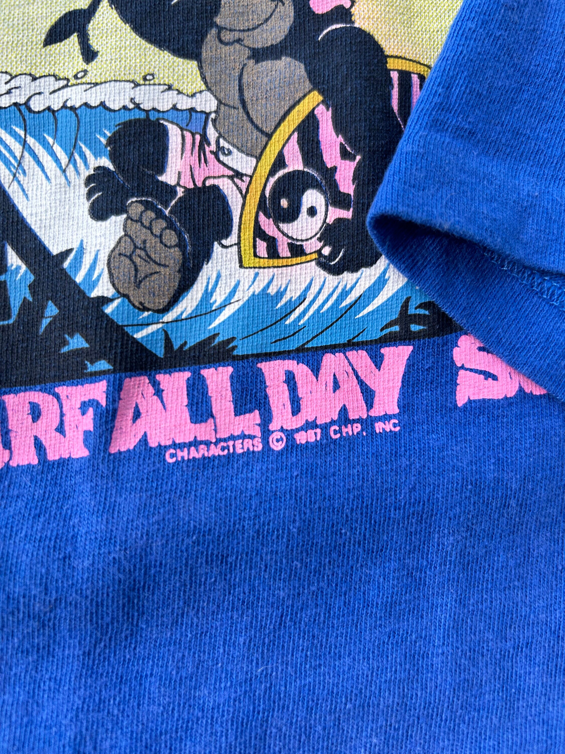 Vintage 80s T&C Surf Designs Hawaii T Shirt (M) Blue Wrap Vintage 80s T&C Surf Designs Hawaii T Shirt (M) Blue Wrap
