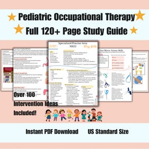 Digital Comprehensive Pediatric Occupational Therapy Guide to Assessment + Intervention/ School OT/Study Guide/ OT Notes/Pediatric Resources