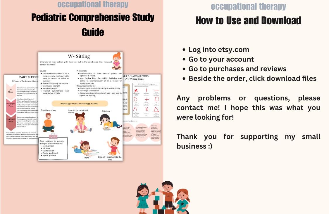 Pediatric Ot Note Example Digital Comprehensive Pediatric Occupational Therapy Guide to ...