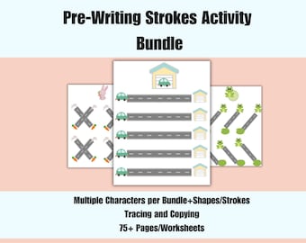 Pre-Writing Practice Worksheets: Fine Motor Skills Activity (PDF Download)