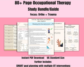 Digital Comprehensive Guide to Occupational Therapy Assessment and Intervention, OT, ADL, Amputations, Hip Replacement, NBCOT