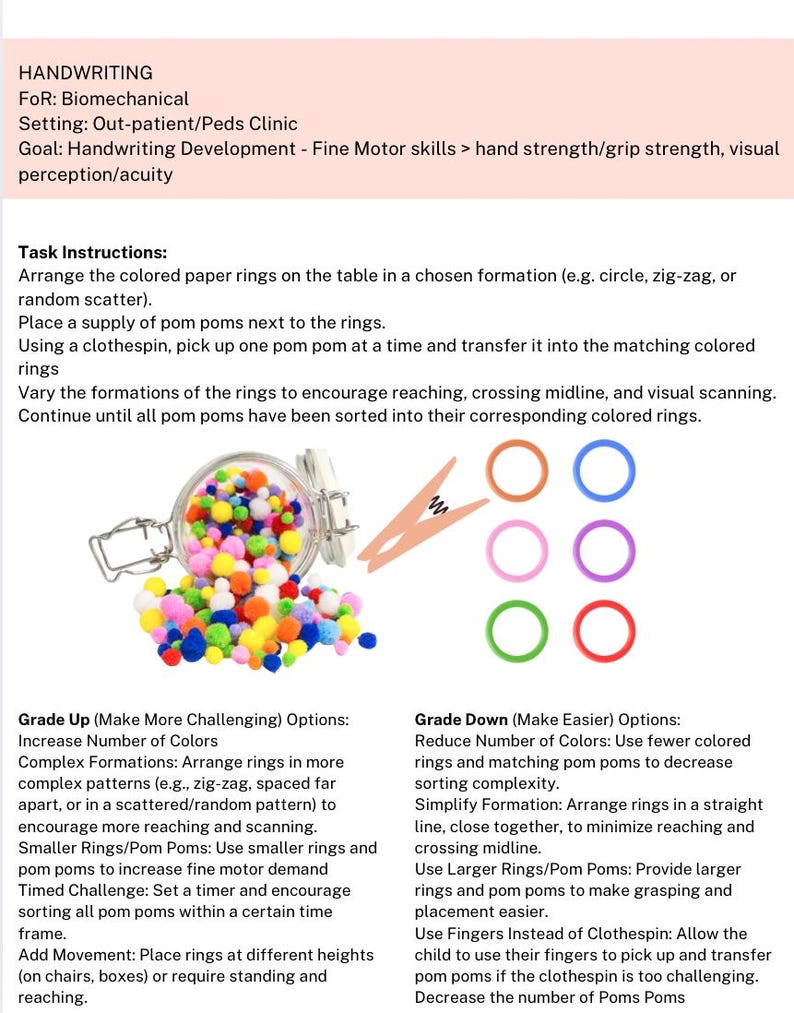 Digital Comprehensive Pediatric Occupational Therapy Guide to ...