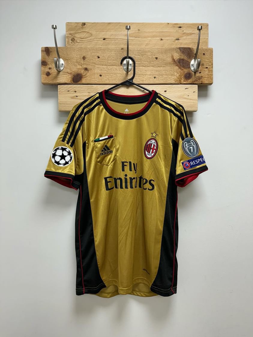 Ac milan cheap gold jersey