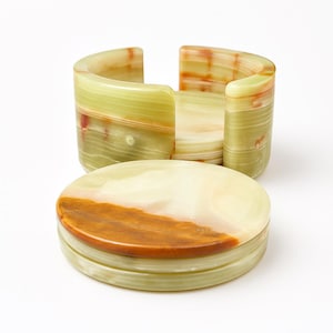 Onyx teunderlägg (set om 6): Elegant porslin, heminredning