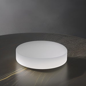 Selenite Crystal Charging Plate: Polished Satin Spar Disc