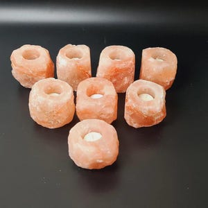 Handcrafted Himalayan Salt Tea Light Holder - 1kg, Free Delivery