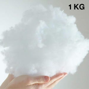 Virgin Hollow Fibre Filling for Pillows, Plush Toys, Crafts | Oeko-TEX Certified image 2