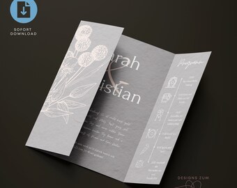 Wedding invitation, template German, template, wedding template, invitation wedding, invitation card, invitation card wedding, wedding