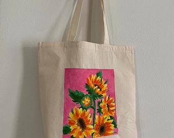 Tote bag, Hand paint, Cotton tote bag