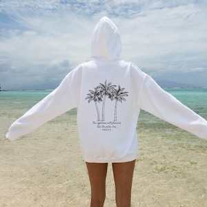Palm tree sweater top