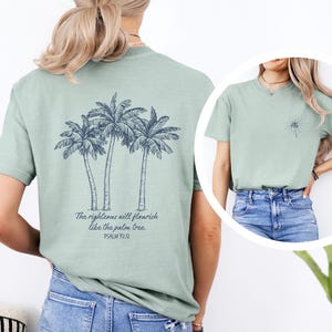 Palm Tree T-shirt Coastal Vibes Christian Ocean Shirt Coconut Girl