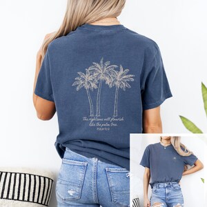 Palm Tree T-shirt Coastal Vibes Christian Ocean Shirt Coconut Girl