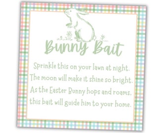 PRINTABLE Green Bunny Bait Tags