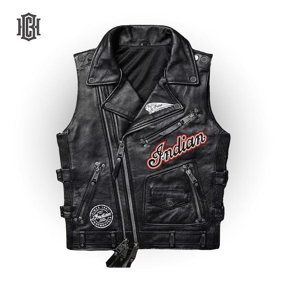 Indian motorcycle store leather vest