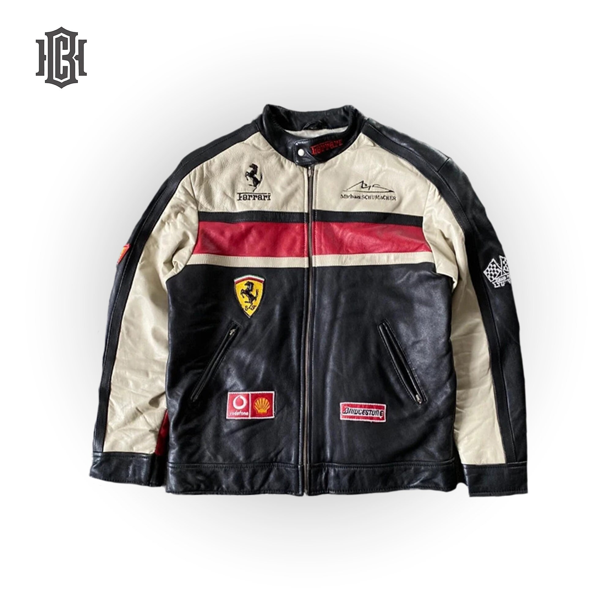 Emporio armani leather jacket deals ferrari