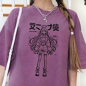 Anime Girl T-shirt, Sad Girls, Edgy Clothing, Aesthetic Clothing, Anime Aesthetic, Kawaii Clothing, Pastel Goth, Harajuku Clothing, Unisex