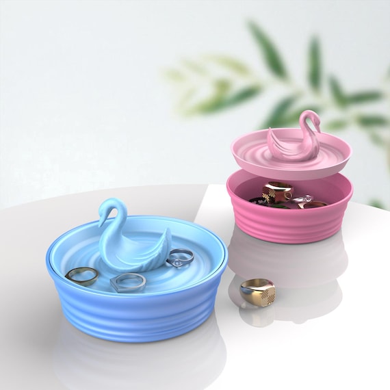 3D Swan Box, For Jewelry; Keys; Accessory; Small Item; etc. Gift for Her, Organiser Home Decor, Ready to Print, 3D STL File Digital Download