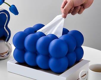 Portafazzoletti a forma di nuvola, portafazzoletti a bolle, portatovaglioli a forma di marshmallow, distributore di fazzoletti per soggiorno, camera da letto, bagno, download digitale STL 3D