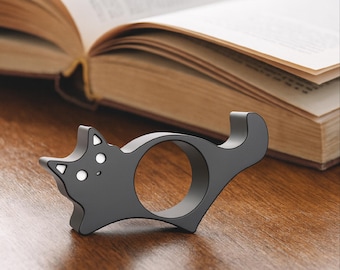 Cat Book Page Holder | Cute Reading Accessory for Book Lovers | Thumb Bookmark | Comfortable Reading | 3D STL File - Digital Download