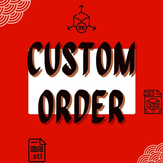 Custom 3D Order, Personalised 3D Design, Special for You, Customised 3D Gift, 3D STL File Digital Download, Woow Concept Design 3D