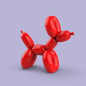 3D Balloon Dog Decor, Cute Modern Home Decor, Balloon Toy Gift for Fan, 3D Animal Decor, Ready to Print, 3D STL File Digital Download