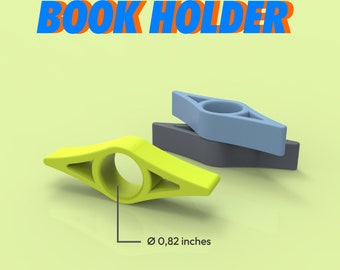 ブックページホルダー、ブックマーク3D STLファイル、快適な読書、ギフトSTLモデル、デジタルホルダーファイル、特別な友人へのギフト、3Dデジタルダウンロード