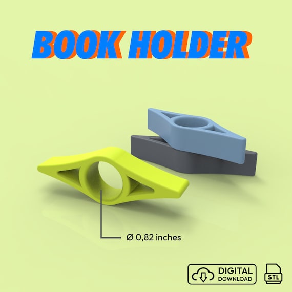 Book Page Holder, BookMark 3D STL File, Comfortable Reading, Gift STL Model, Digital Holder File, Special Friend Gift, 3D Digital Download