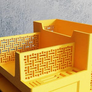 Multi-Functional Organizer, Desktop Pen Holder, SD Card, USB, Sticky Note Drawer Storage, Minimalist Desk Box, 3D STL File Digital Download image 2