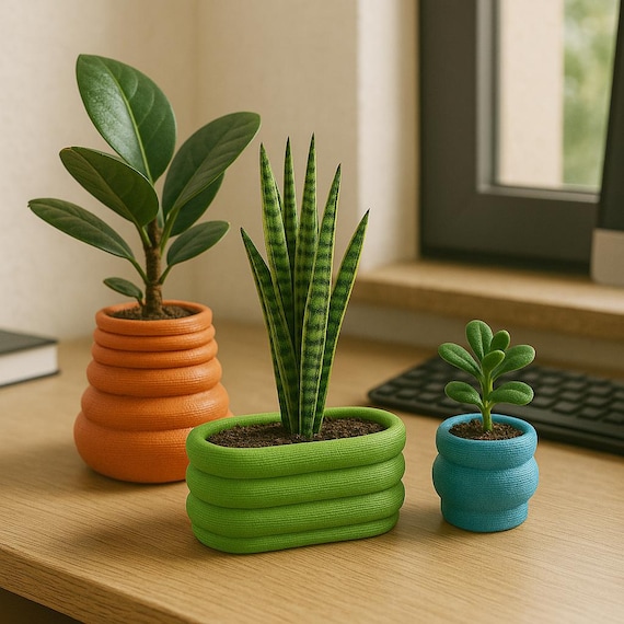 Nordic Minimalist Vase Set, Geometric Vase, 3D Vase Print Files, Modern Deco Crafty, Special Gift, 3D STL File Digital Download
