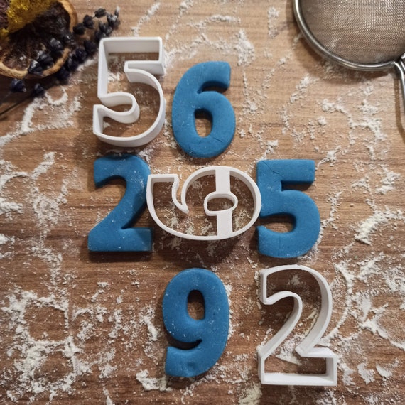 Numbers Cookie Cutter Set, Clay-Fondant Cutters, Birthday Cookie Cutter, “1-10 No: Cookie Cutter” Gift and Surprise, 3D STL Digital Download