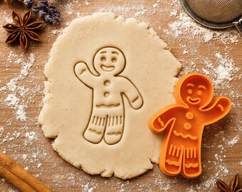 "Cookie Man" - Ausstechform, Lebkuchenmann - Clay / Cutter - Stempel, lustiges Ausstecher, 3D STL Datei Digitaler Download