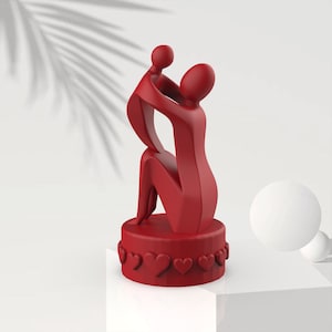 母の日の彫刻、3D 母と子の装飾、母の日の贈り物、母親への贈り物、すぐに印刷可能、3D STL ファイル デジタル ダウンロード
