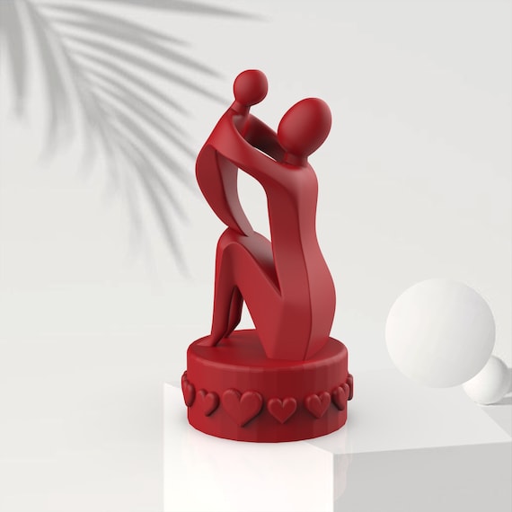 Mother’s Day Sculpture, 3D Mother and Child Decor, Mother's Day Gift, Gift for Mother, Ready to Print, 3D STL File Digital Download