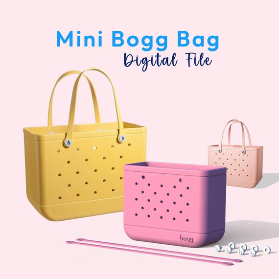 Mini Bogg Bag, Bogg Bag Keychain, Stanley Cup Bag Accessories, Barbie Beach Bag, Bag Ornament, Ready for Print, 3D STL File Digital Download