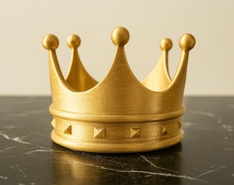 3D Gold Crown, Queen - King - Princess - Prince - Royalty Crown, Party Accessorie -Gift, Ready to Print, STL File Digital Download